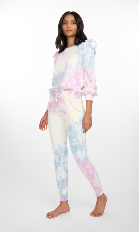 Heidi Ruffle Tie-Dye Sweatshirt