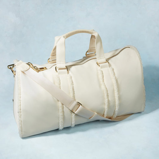 Stoney Clover - Duffle with Sherpa Outline
