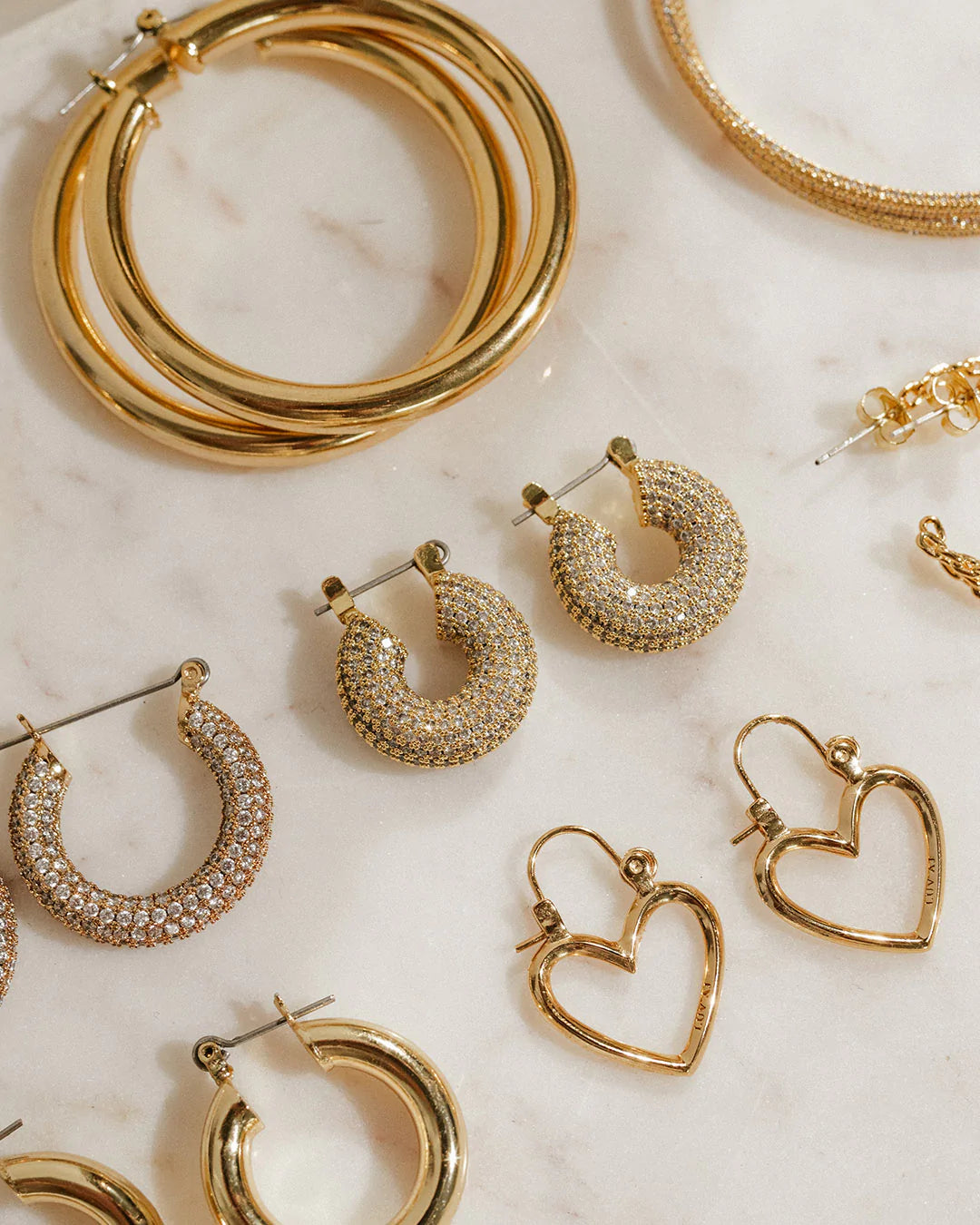 Pave Mini Donut Hoops