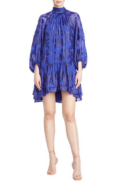 Monique Lhullier Long Sleeve Tie Back Dress