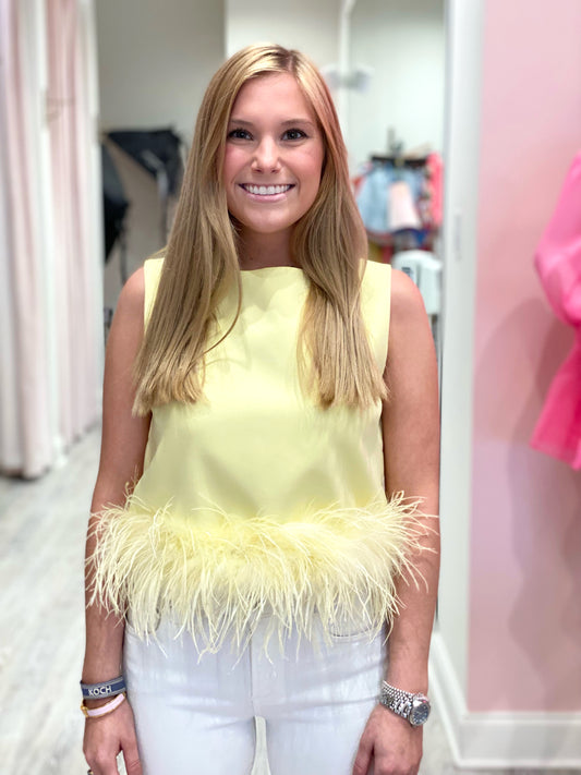 Yellow Feather Top