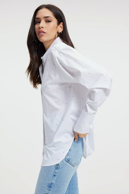 Good American Diamond Poplin Shirt