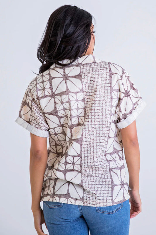 Safari V Neck Top