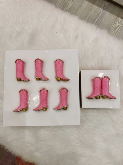 8x8 Rhinestone Pink Boots