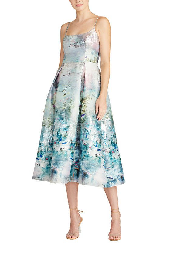 monet jacquard midi dress Monet Jacquard Midi Dress by ML Monique Lhuillier