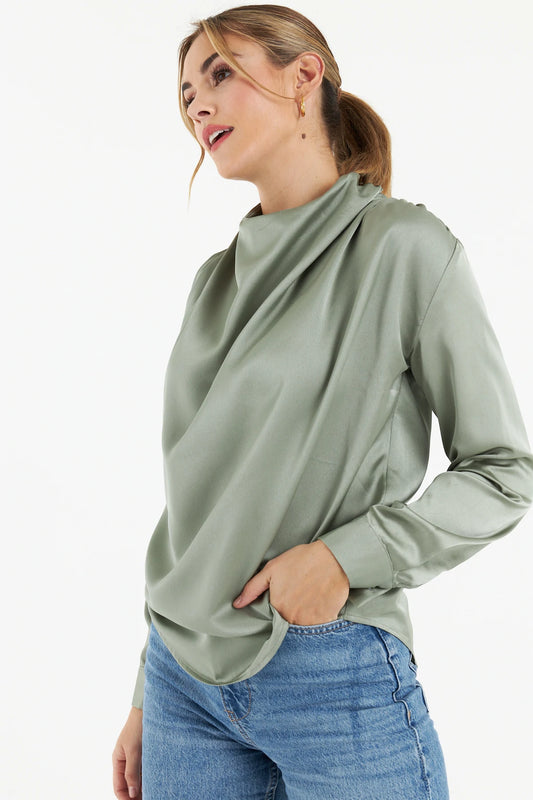 Gala Satin Blouse