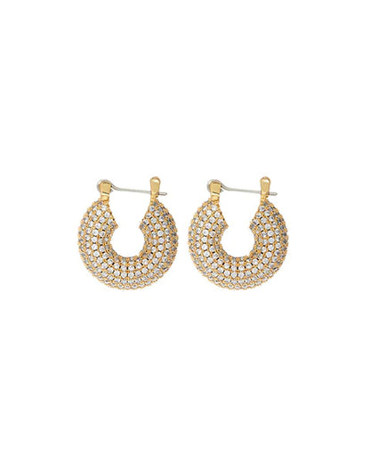 Pave Mini Donut Hoops