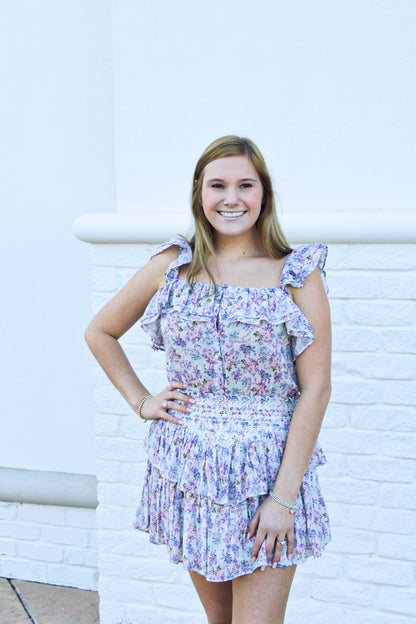 LOVESHACKFANCY SHANLEY MINI DRESS