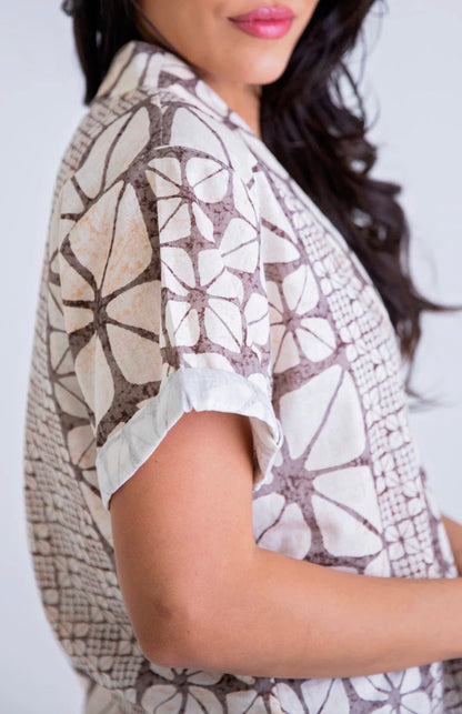 Safari V Neck Top