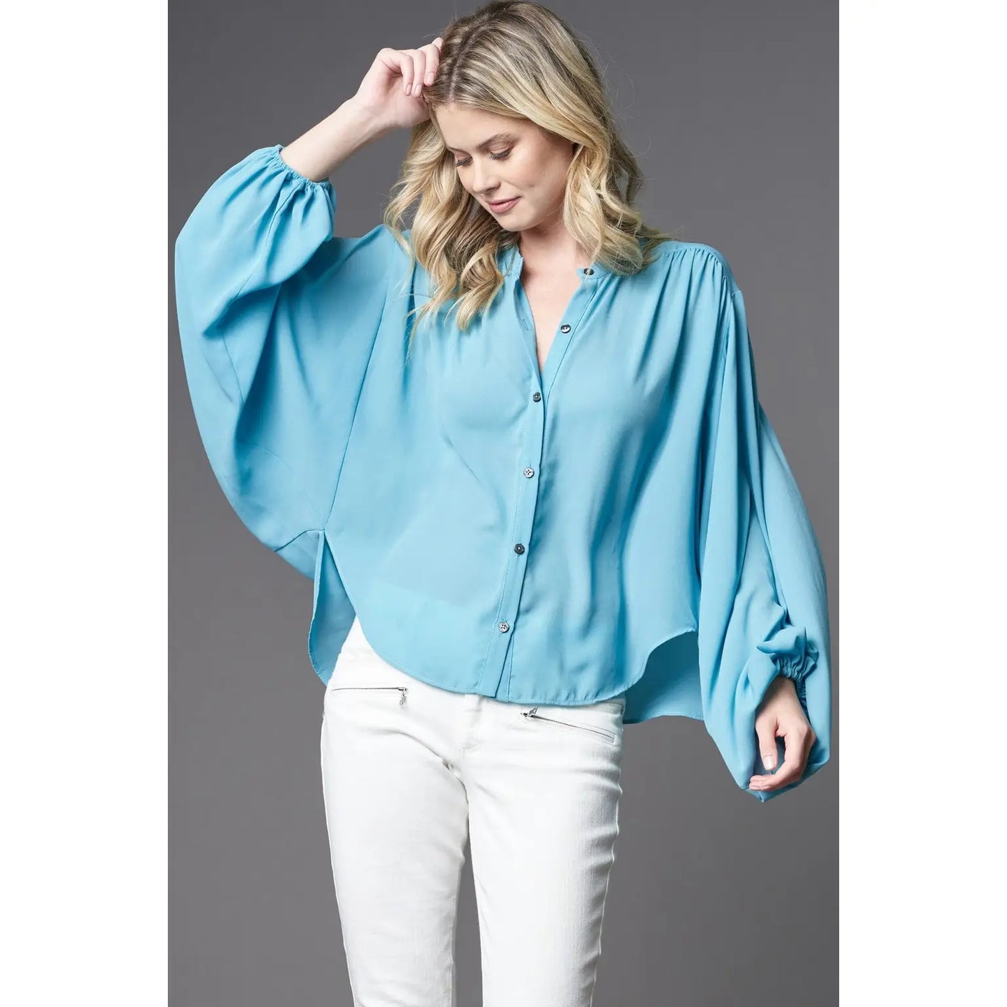 EASY TURQUOISE TOP