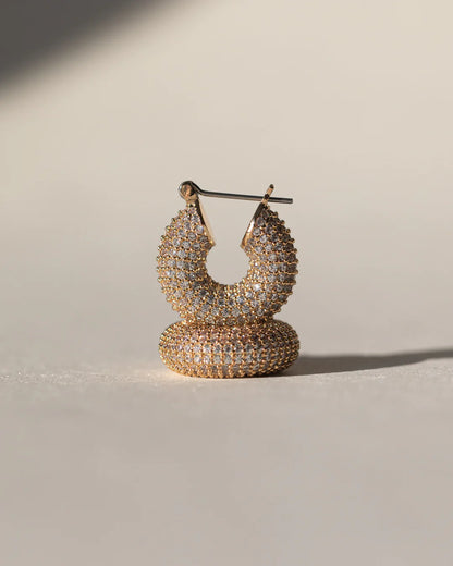 Pave Mini Donut Hoops