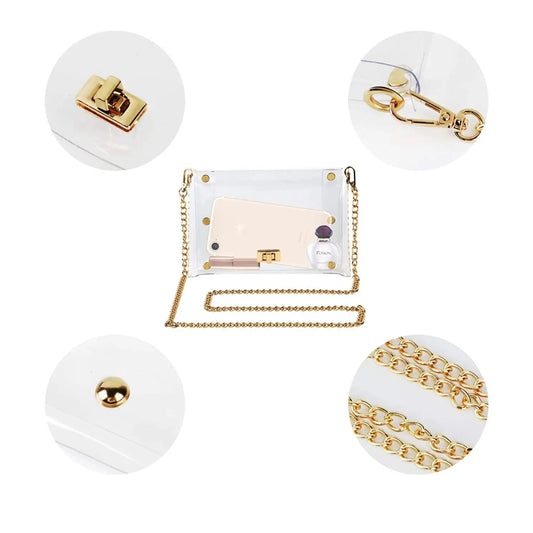 Clear Purse with Gold