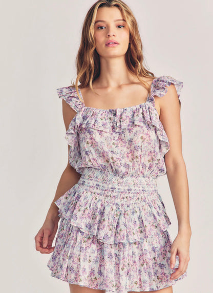 LOVESHACKFANCY SHANLEY MINI DRESS
