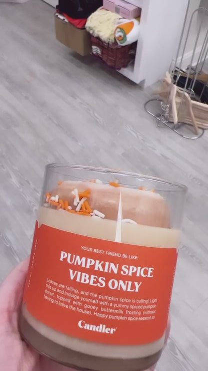 Pumpkin Donut Candle