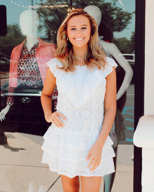 LoveShackFancy Lunetta Mini Dress