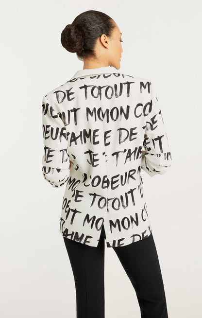 CINQ A SEPT AMOUR SCRUNCHED BLAZER