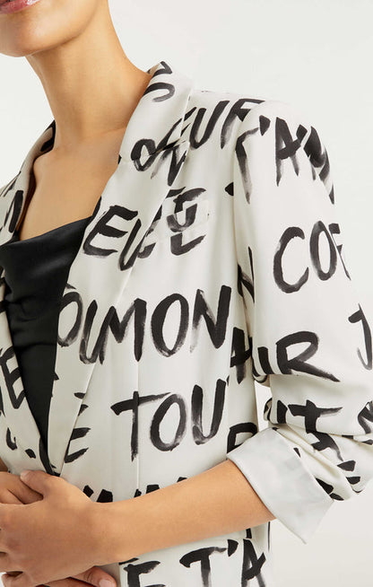 CINQ A SEPT AMOUR SCRUNCHED BLAZER