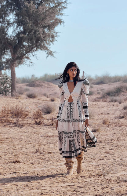 Hemant & Nandita Twisted Yoke Midi