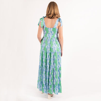BOW MAXI - HYDRENGA STRIPE