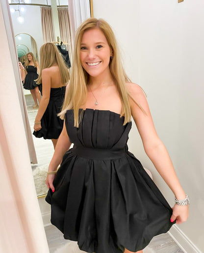 Off Shoulder Pleat Dress