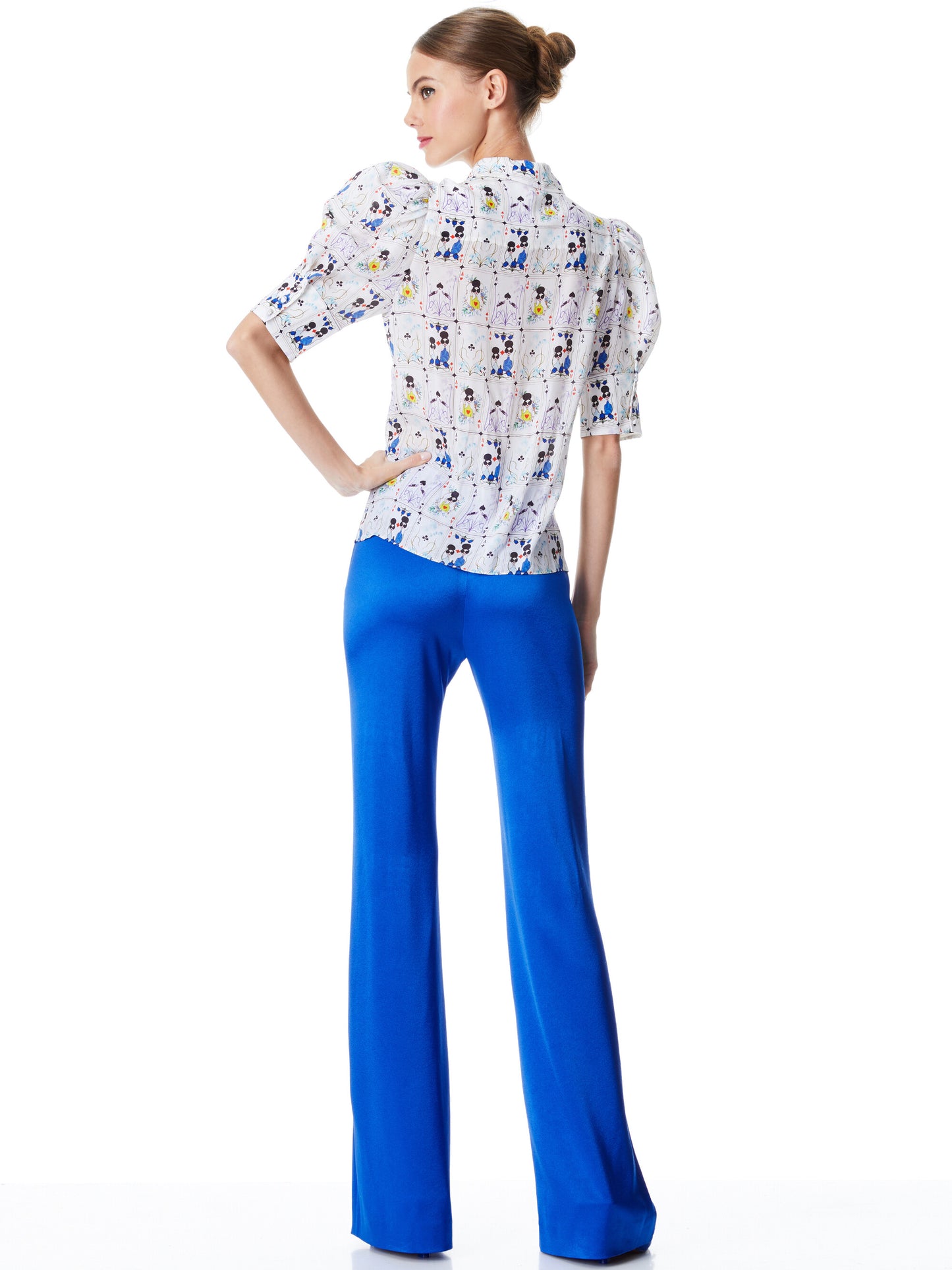 Alice & Olivia Willa Scrunched Sleeve Toop