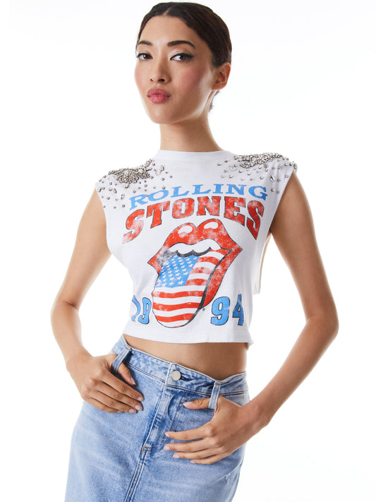Alice & Olivia Micah Embellished Tank