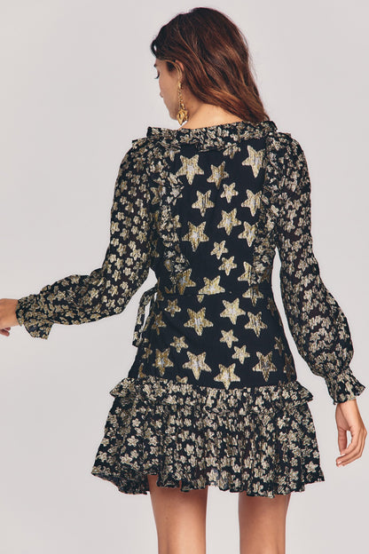 LoveShackFancy Findlay Wrap Mini Dress