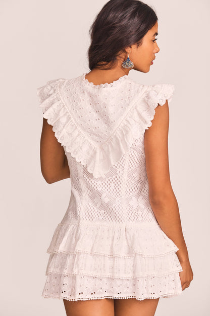 lunetta mini dress Embellished Scoop-Neck Bodycon Mini Dress in Pink - 8