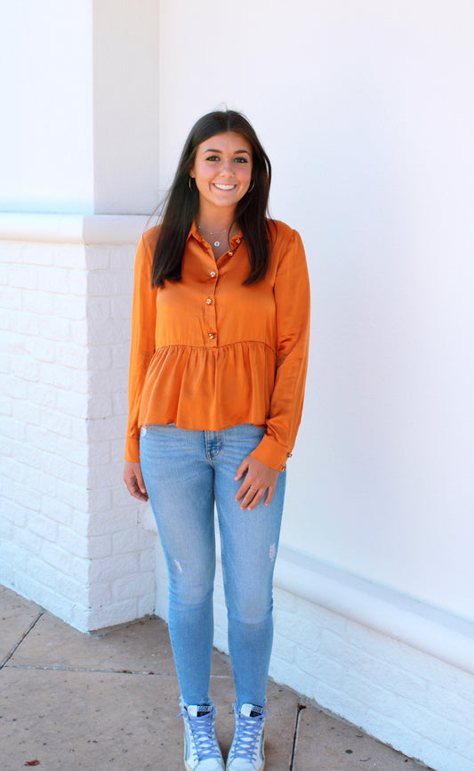 Amanda Uprichard Pierre Top - Butterscotch