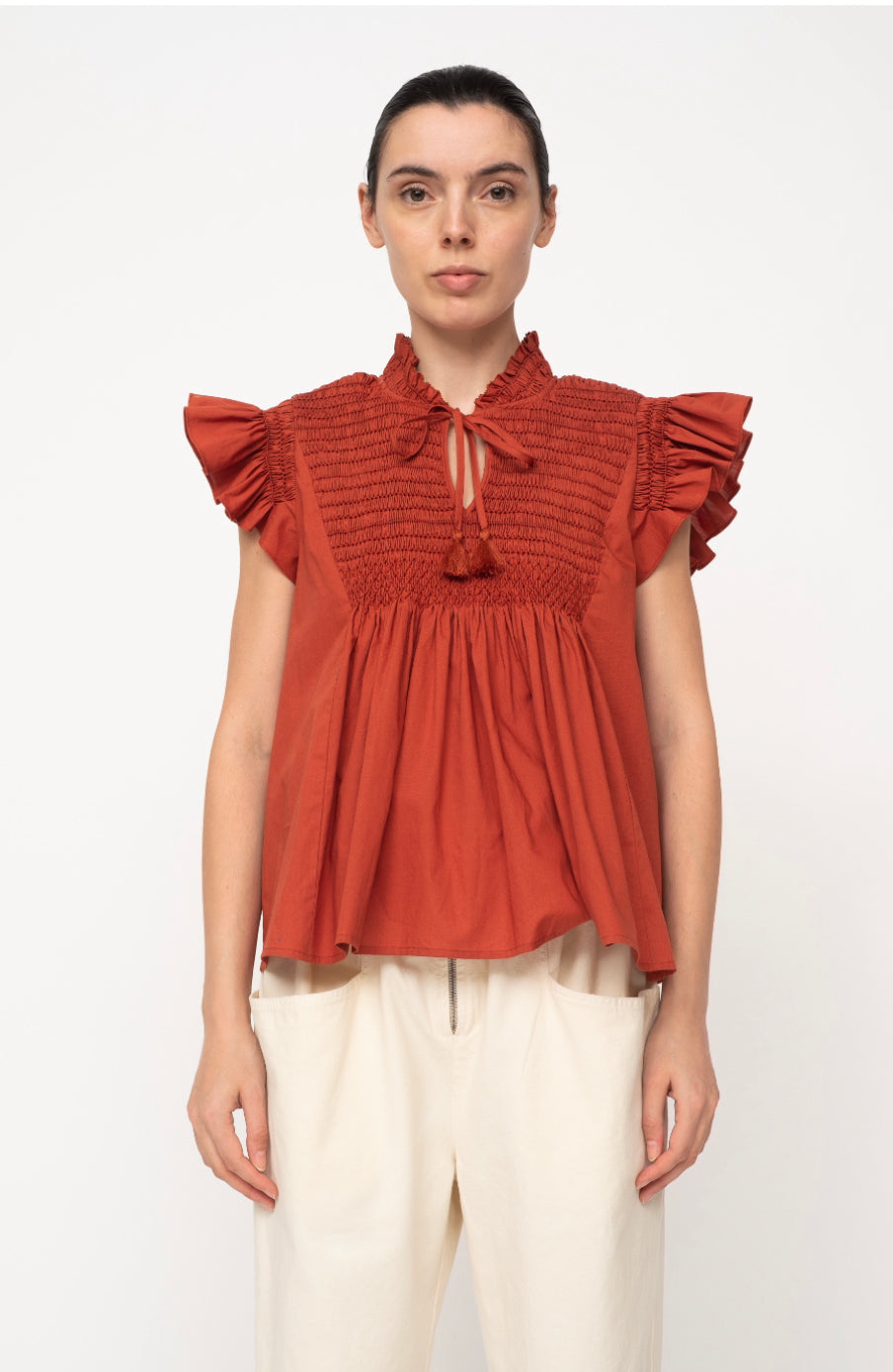 SEA Gladys Smocked Top