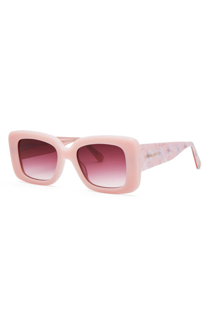 loveshackfancy arietta sunglasses - blushing quartz