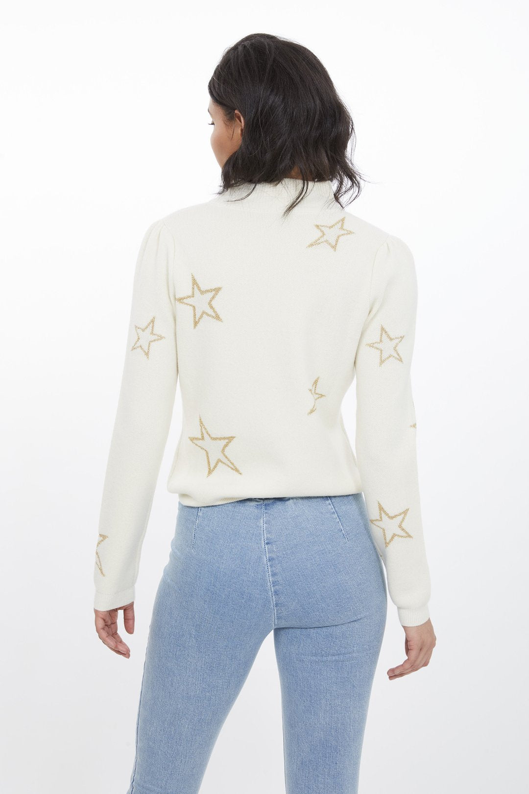 GENERATION LOVE KHLOE STAR SWEATER - OFF-WHITE