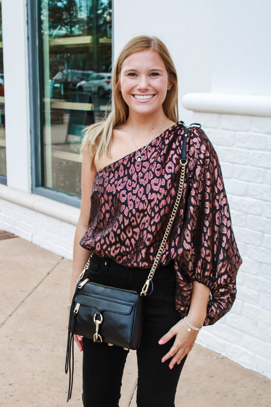 ROSE ONE SHOULDER TOP