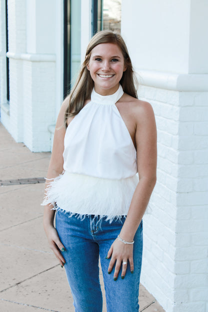 Ramy Brook Danni Feather Top