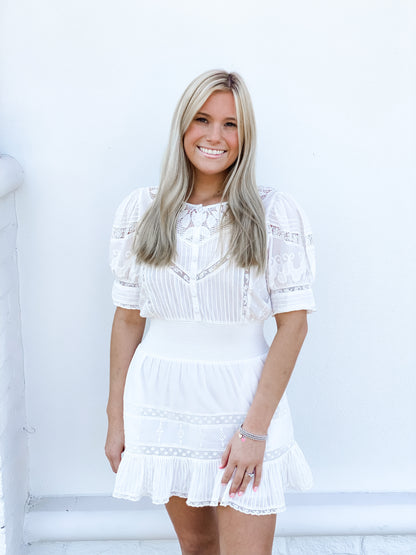 LOVESHACKFANCY JAISLYN MINI DRESS