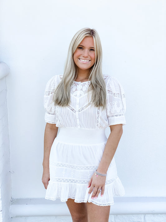LOVESHACKFANCY JAISLYN MINI DRESS