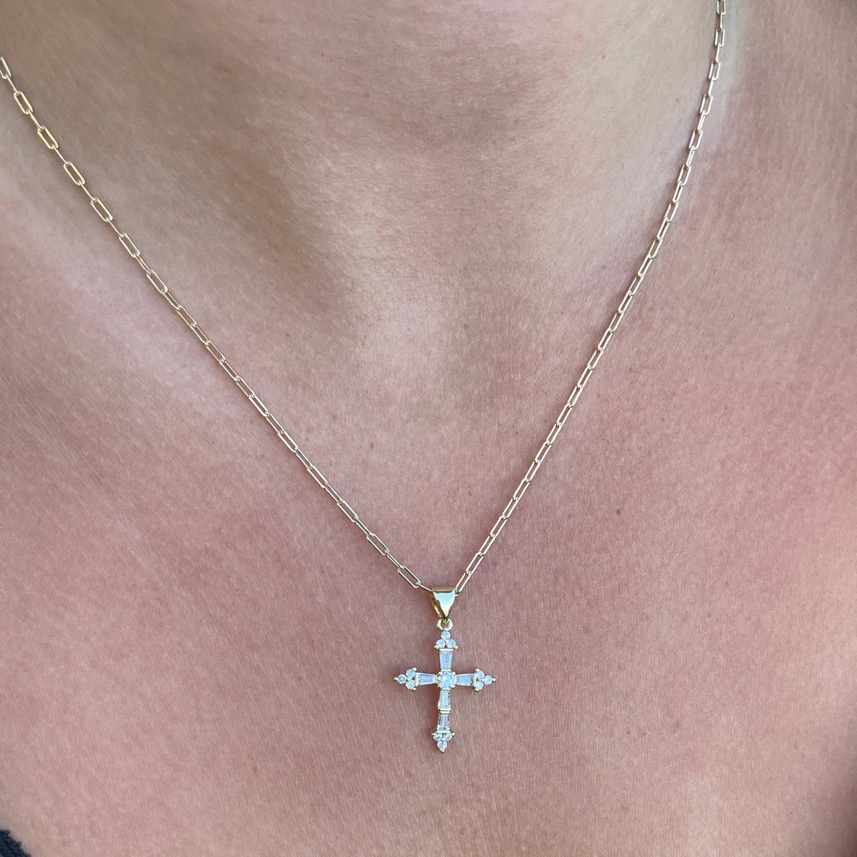 PRINCESS CROSS NECKLACE