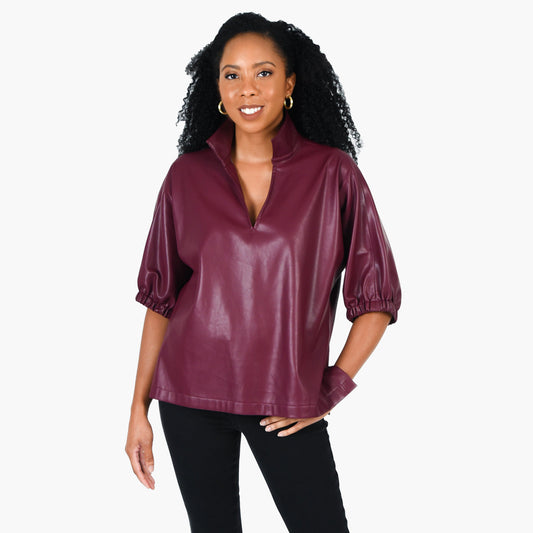 Poppy Top - Burgundy