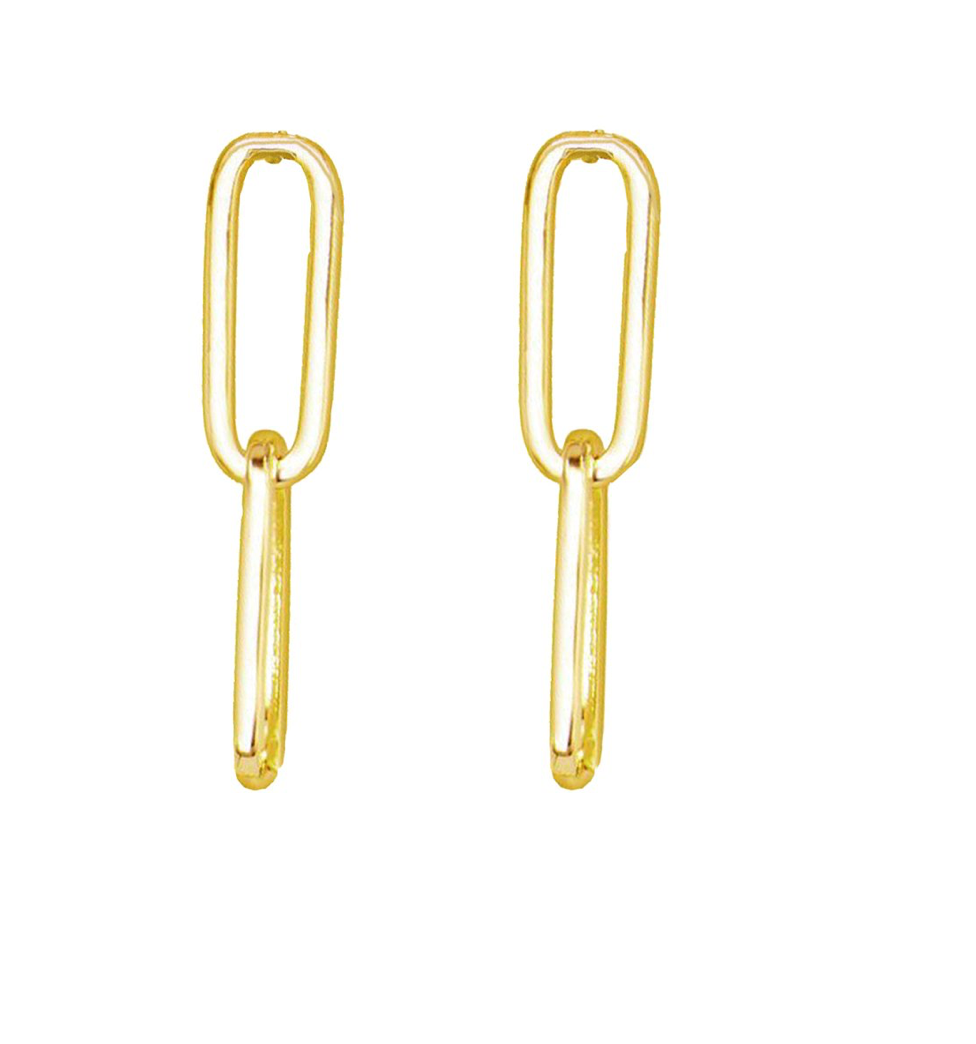 MELINDA MARIA CARRIE CHAIN LINK EARRINGS