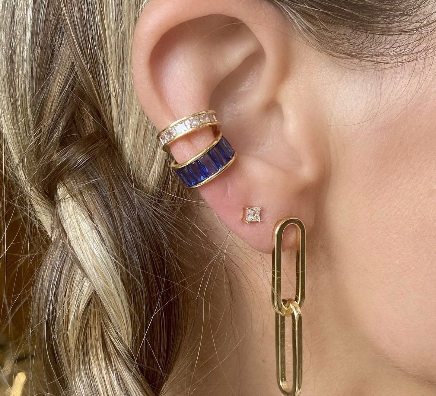 MELINDA MARIA CARRIE CHAIN LINK EARRINGS