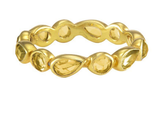 Melinda Maria Gold Citron Ring