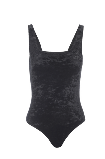 Good American Crushed Velvet Tank Body