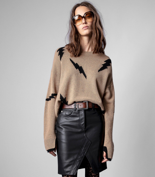 ZADIG AND VOLTAIRE MARKUS CASHMERE SWEATER