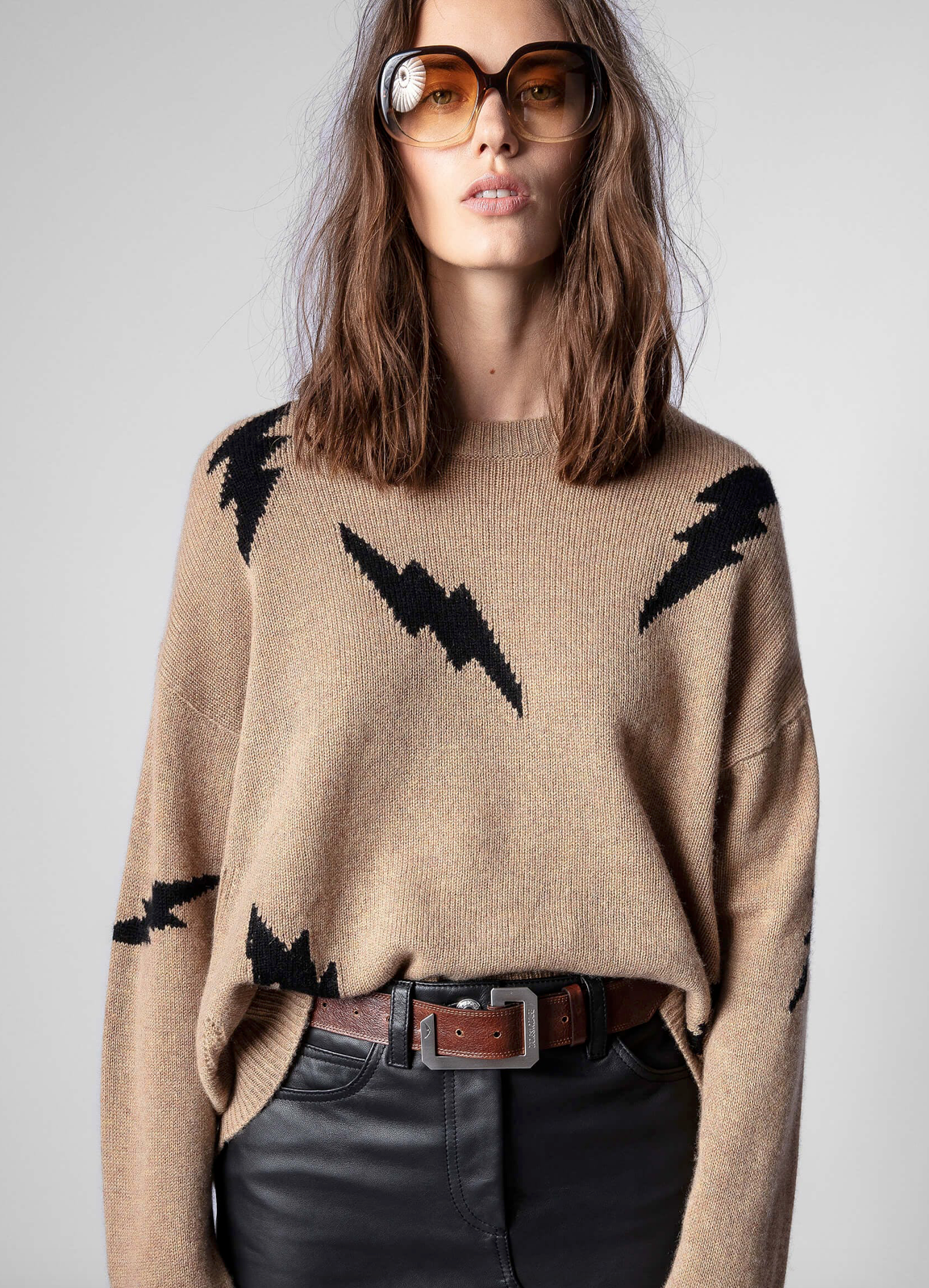 ZADIG AND VOLTAIRE MARKUS CASHMERE SWEATER