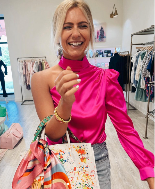 ROSARIO BLOUSE HOT PINK