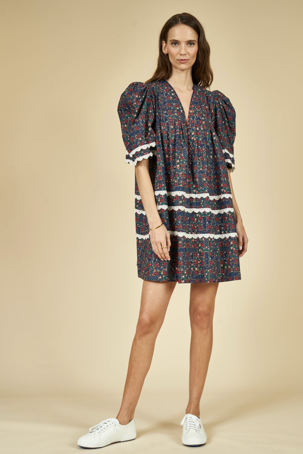 HUNTER BELL JENKINS DRESS - VINTAGE PATCHWORK