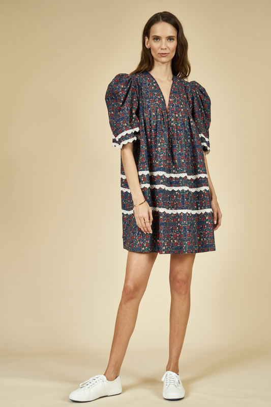 HUNTER BELL JENKINS DRESS - VINTAGE PATCHWORK