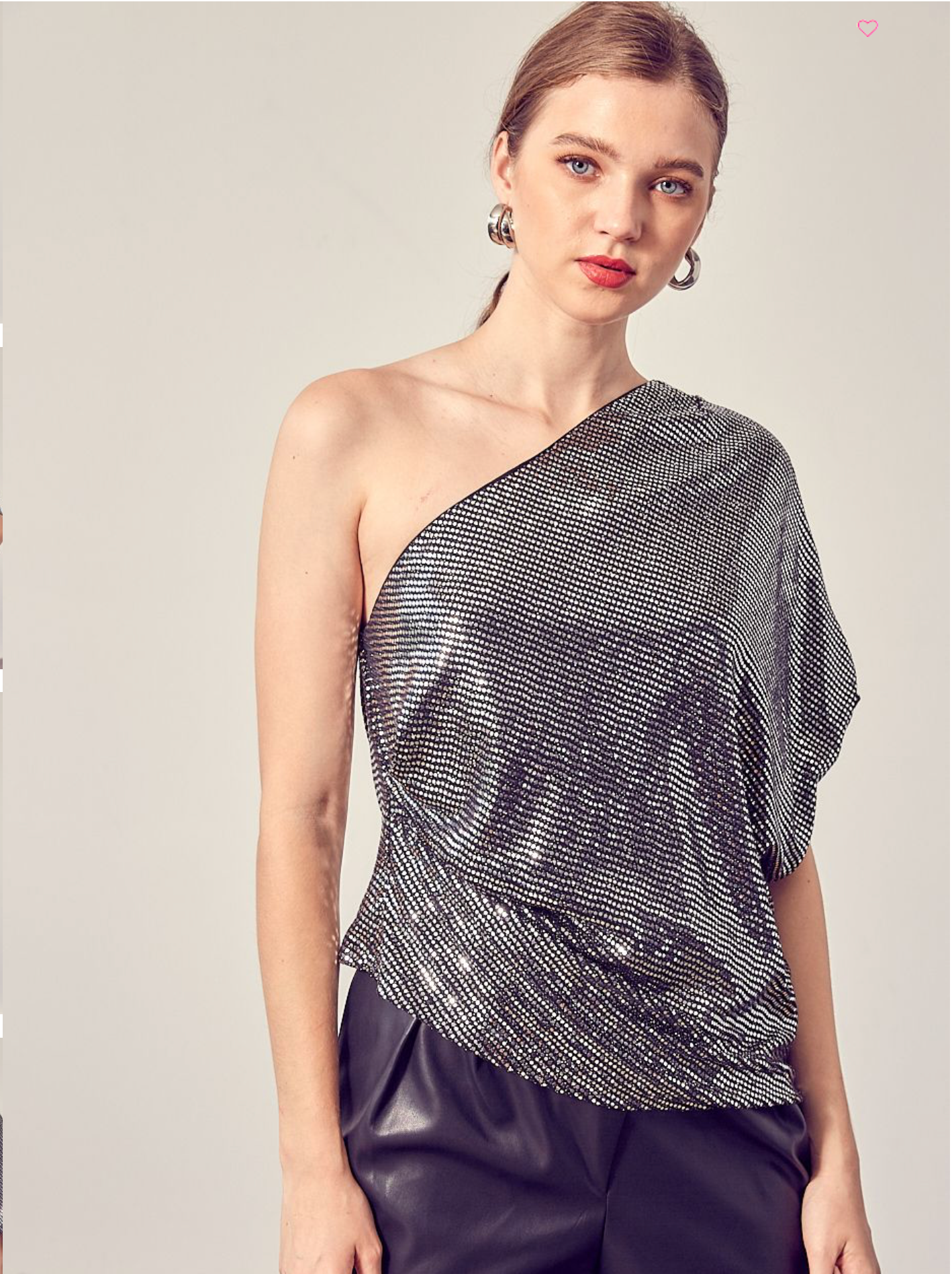 MARY SEQUIN ONE SHOULDER