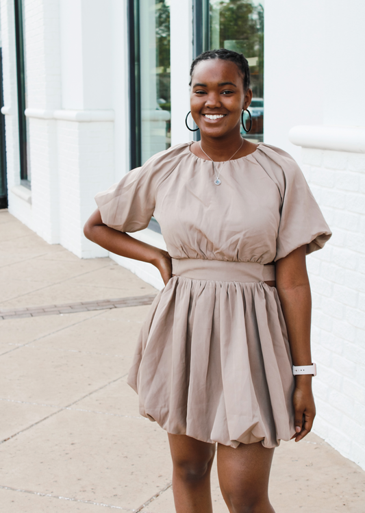 Taupe Baby Dress