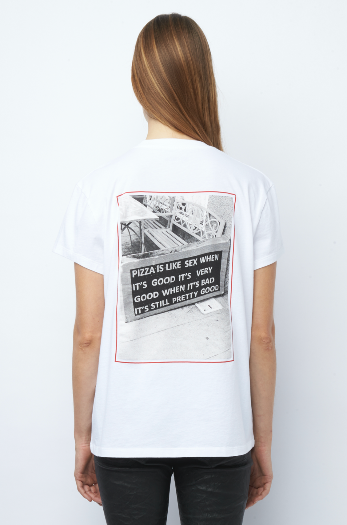 ZADIG & VOLTAIRE ZOE PHOTOPRINT PIZZA TEE